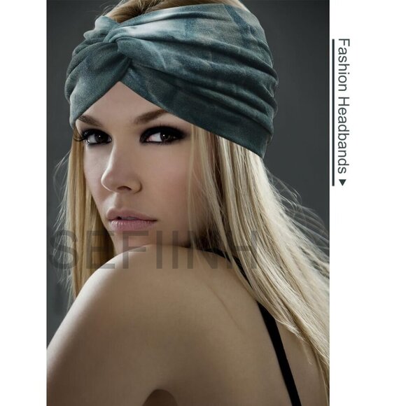 Boho Wide Headbands Polyester Spandex 8 Pack Fit Women Casual Yoga Sports